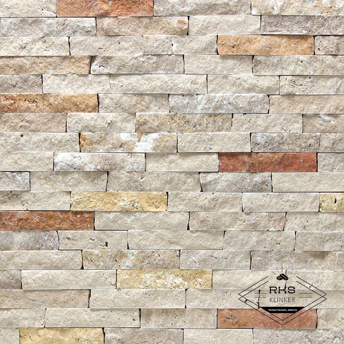 Фасадный камень Полоса - Травертин Цветной Mystic в Симферополе